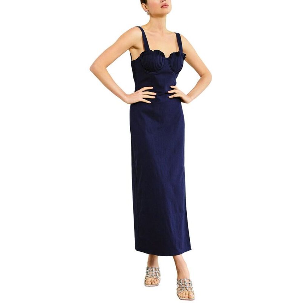 Line & Dot Womens  Perla Maxi Dress, Navy